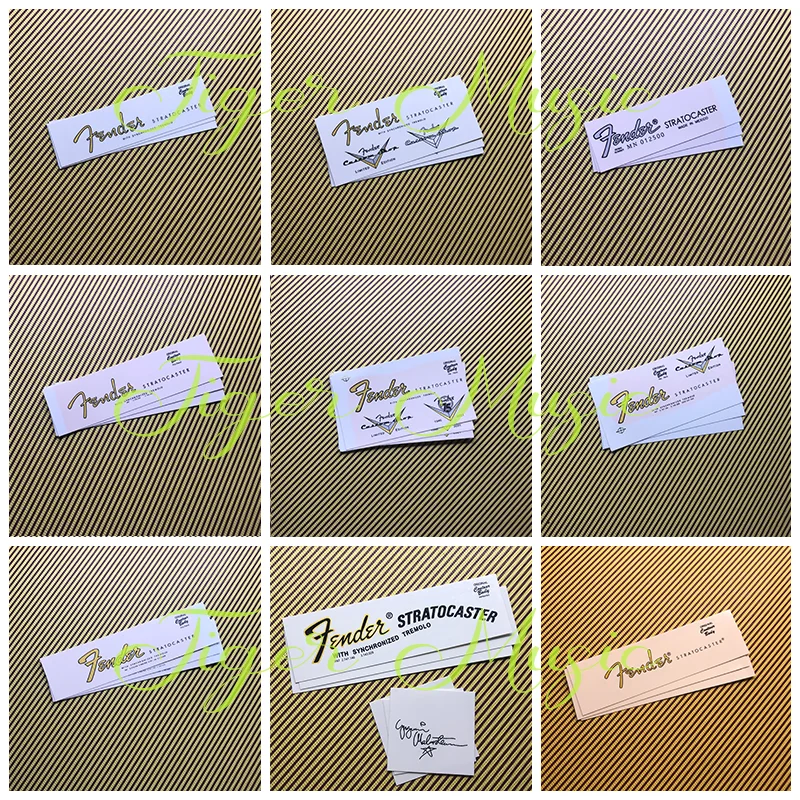 3 шт. DIY ST электрогитары Waterslide Transfer гитара шея голова грифа наклейка наклейка