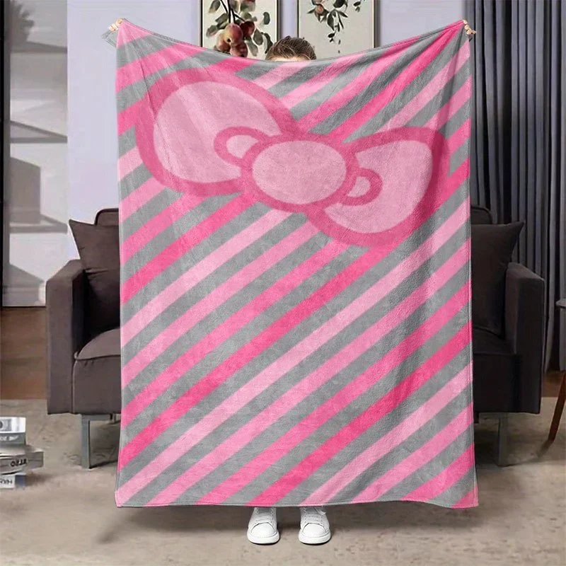 

pc Multifunctional Gift Blanket Soft Warm Flannel Blanket with Printed Pattern for Sofa Bed Camping Office Nap Use