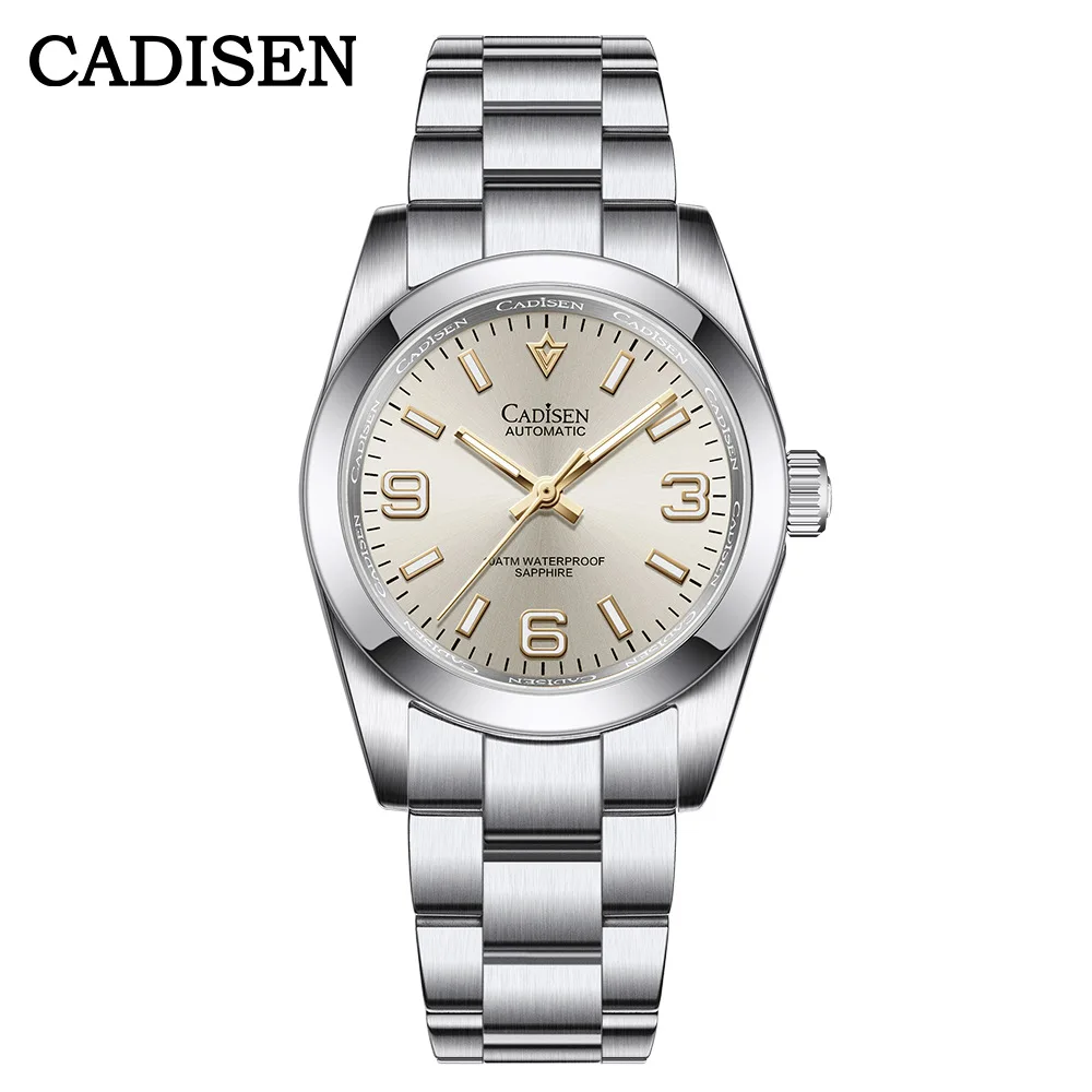 

CADISEN 2023 New watch log type men's mechanical watch Japanese movement sapphire glass waterproof watch