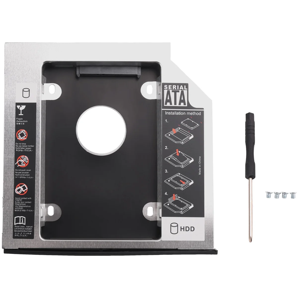 SWXF 第2世代 HDD SSD ハードドライブトレイ交換用 T420 T430 T510 T520 T530 W510 W520 W530対応、内蔵ノートパソコン CD/DVD-ROM 光学式モジュール