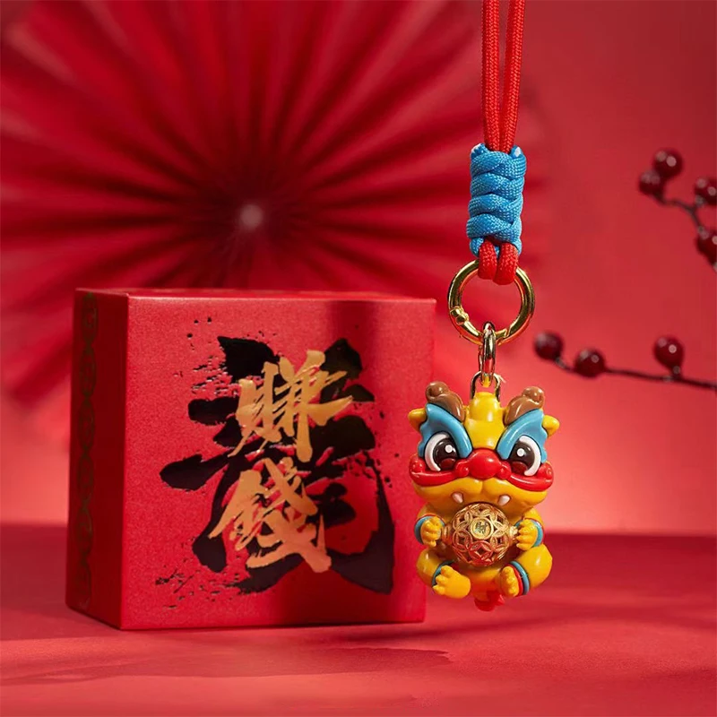 Lucky Dragon Sleutelhanger Nationale Wind Serie 12 Zodiac Jaar Van De Draak Sleutelhanger Lucky Hanger Kerst Nieuwjaar Cadeau