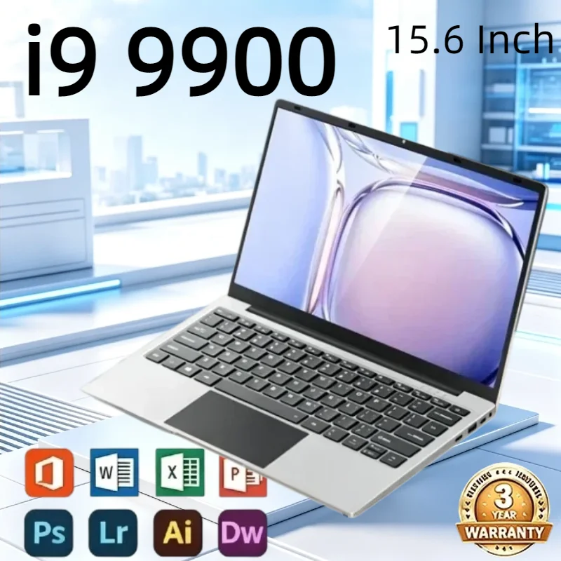 

New Intel i9-9900 Laptop Computer 15.6‘’ 32GB RAM 512GB 1TB SSD Notebook Gamer High‑Performance New Laptop New Ultra Slim