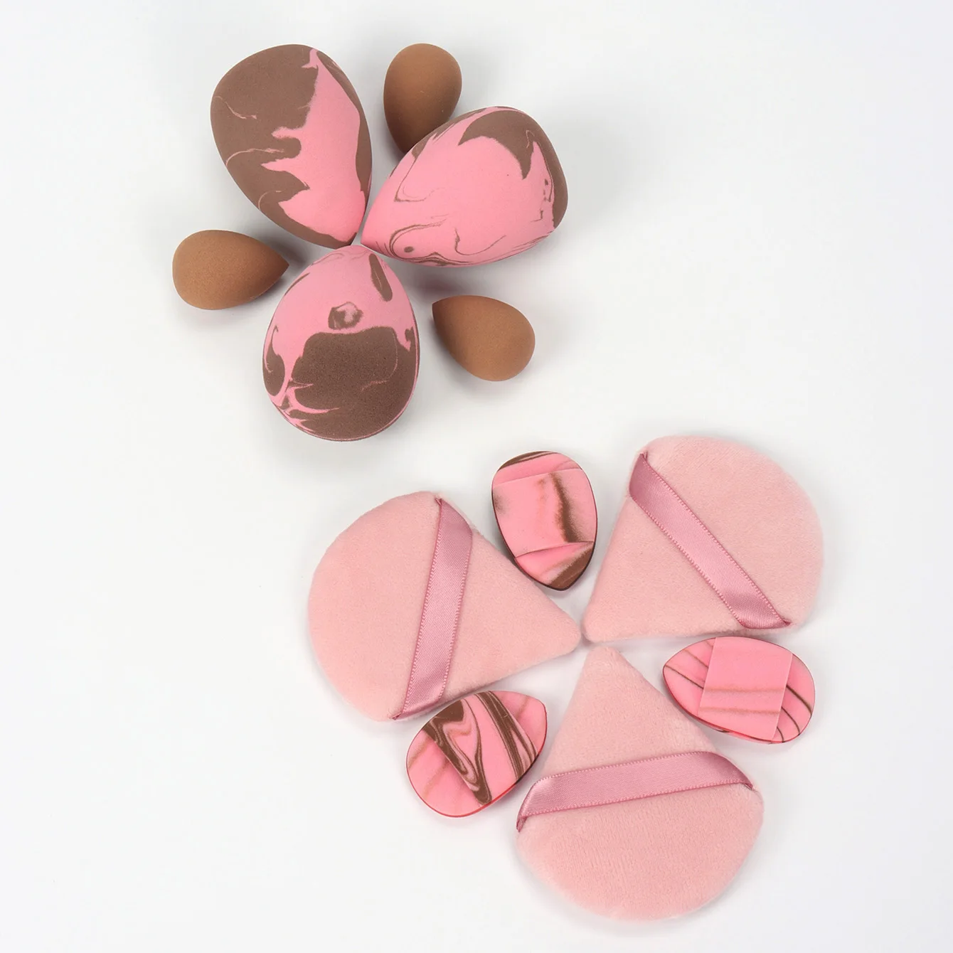 12Pcs Dual-Color Makeup Sponges, Suitable for Applying Makeup, Setting Makeup, and Refining Details, Suitable for All Skin Types