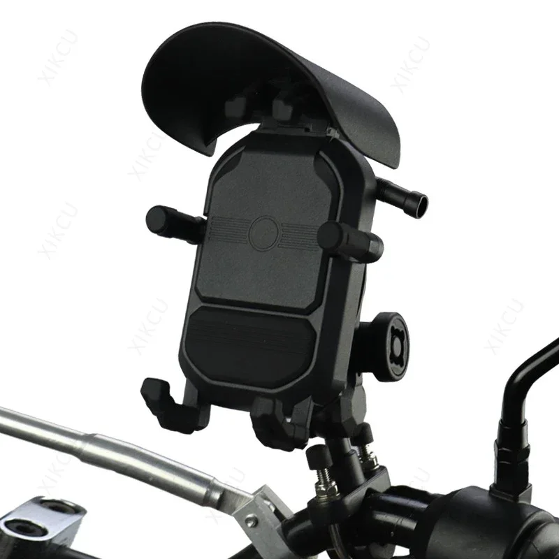 AliExpress 15W Wireless Charger Phone Holder Light Blocking Shockproof Motorcycle Handlebar Mirror for Smartphone Bicycle Motorbike Stand