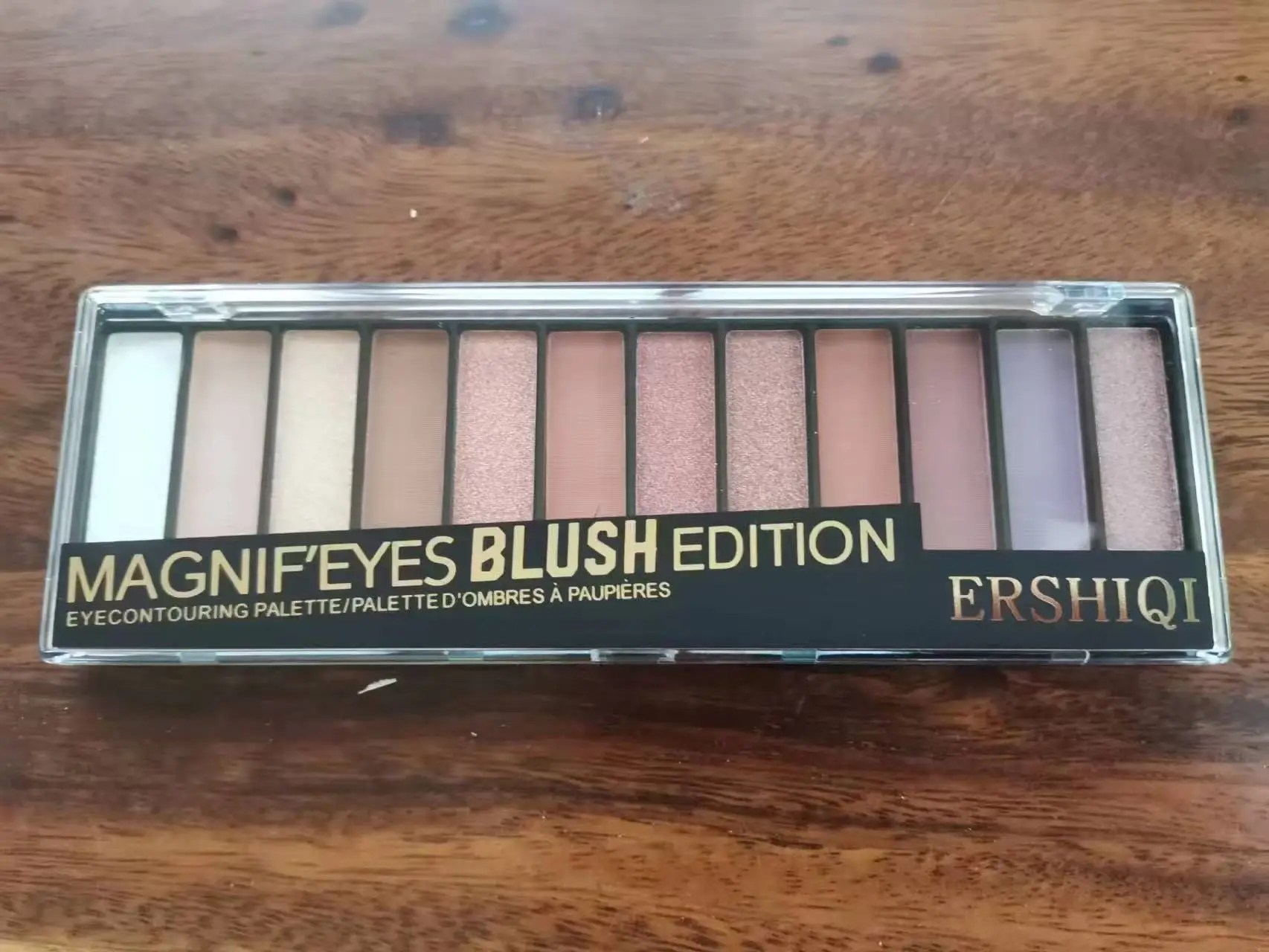 パール、マット、ファイングリッターシェードの12色アイシャドウパレット卸売、トレンドのクロスボーダー