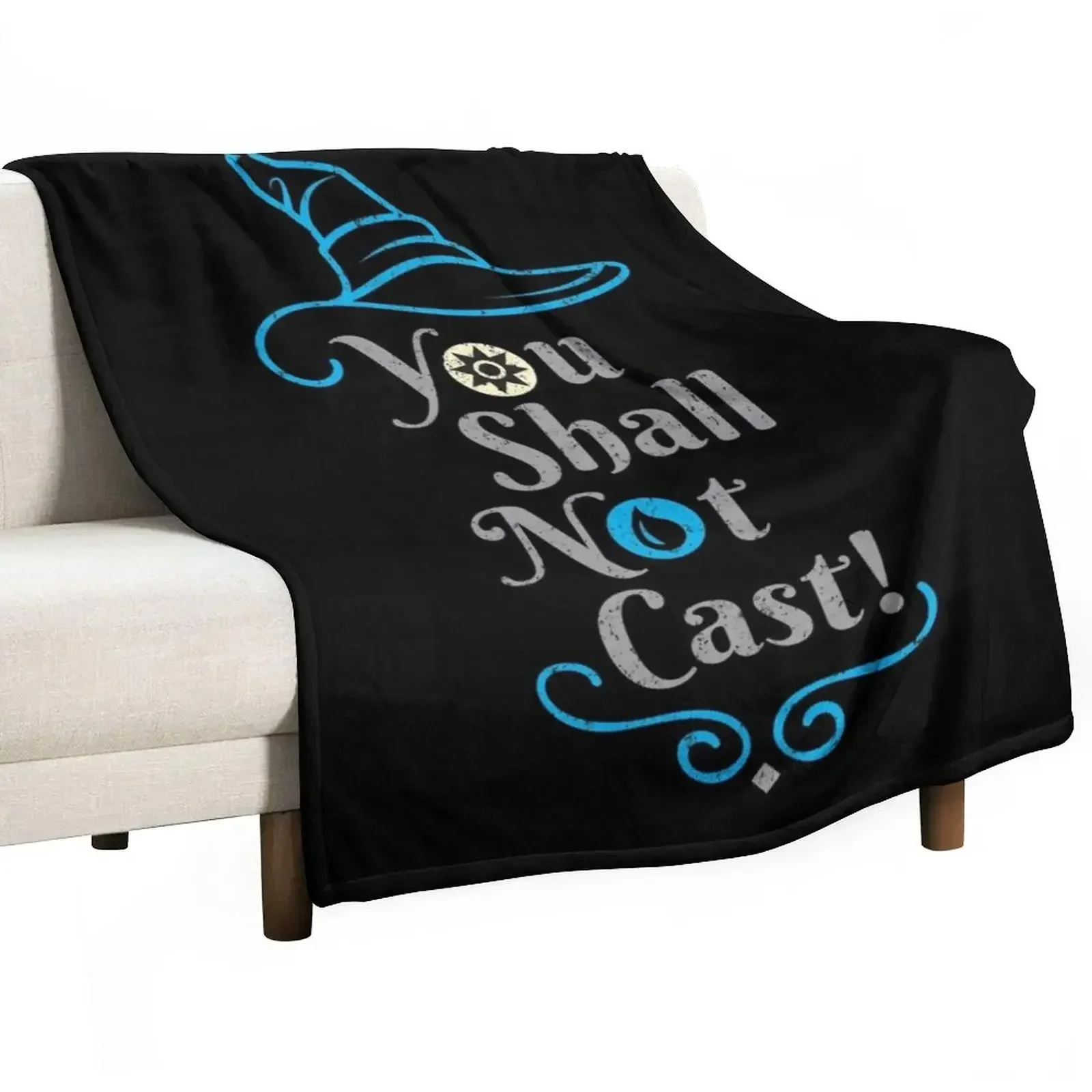 You shall not cast! Throw Blanket Shaggy Loose halloween Kid'S Blankets