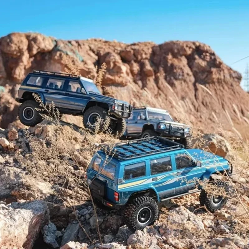 Yikong yk4107 1/10 rc elétrico com tração nas quatro rodas, trava diferencial de velocidade dupla, escalada com faixas, carro off-road, brinquedo de controle remoto