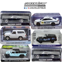 Greenlight 1/64 Proportion New Style Detective Ford  Mustang Hollywood Series Diecast Model  Alloy Car Child Christmas Gift