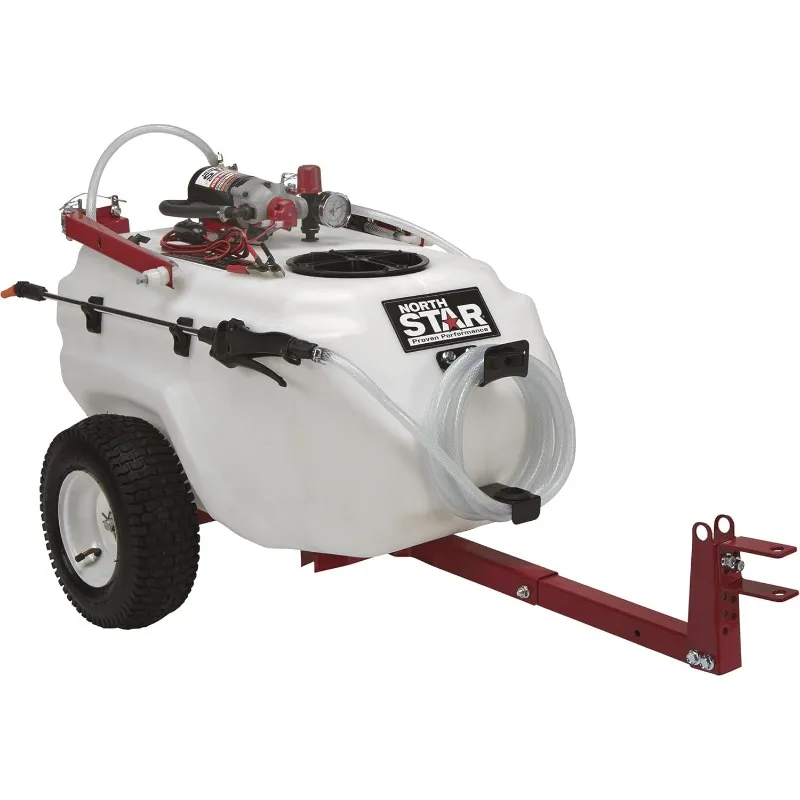 NorthStar Tow-Behind Trailer Boom Broadcast and Spot Sprayer - 21-Gallon Capacity, 2.2 GPM, 12 Volt DC