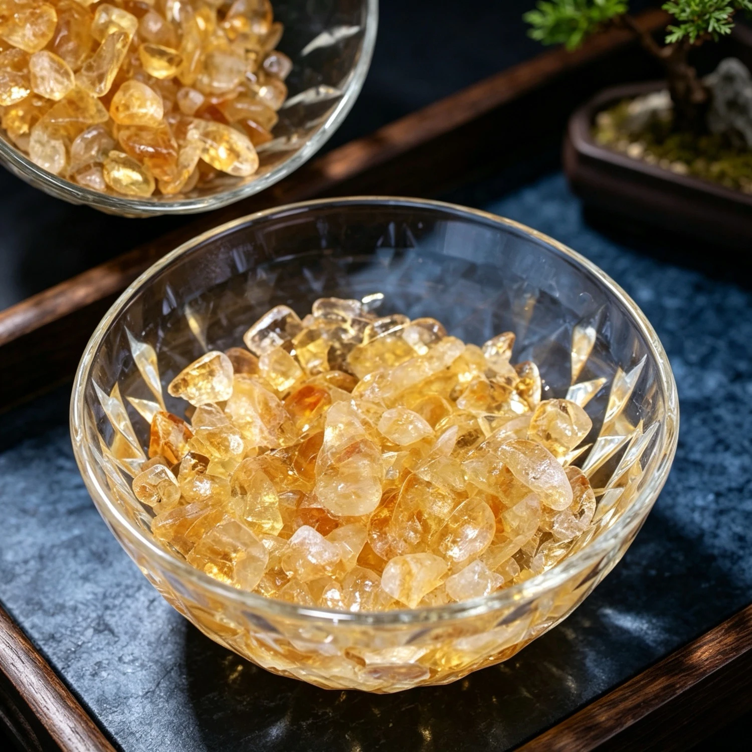 Natural Golden Brazilian Citrine Loose Tumbled Crushed Pieces, Reiki Gemstone for DIY Gift, Home Garden Mineral Decor Supply
