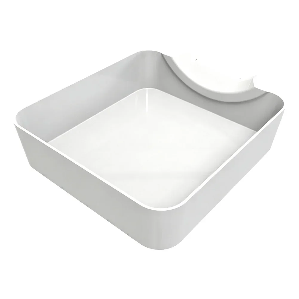 Washing Machine Drain Pan with Raised Edges to Contain Spills and Redirect Water Away from Washer Base for Safety