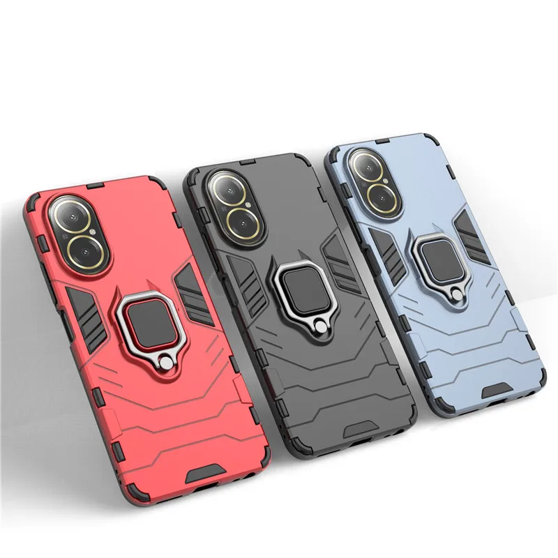 

For Realme C67 4G Case For Realme C67 Cover 6.72 inch Shockproof Armor Hard PC Holder Silicone Bumper For OPPO Realme C67 4G