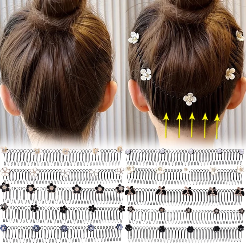 New Women's Hair Splitter Comb Hair Splitter Finishing Device Headband Children's Hair Combs Back Head Clip Headpiece Scrunchie