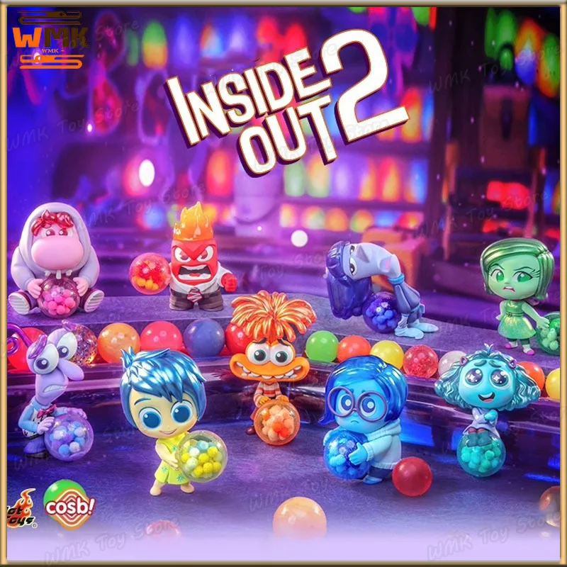 Pixar Inside Out 2 Anime Figure Anxiety Joy Sadness Anger Disgust Cosbi Collectible Figurine Cute Catoon Doll Custom Gift