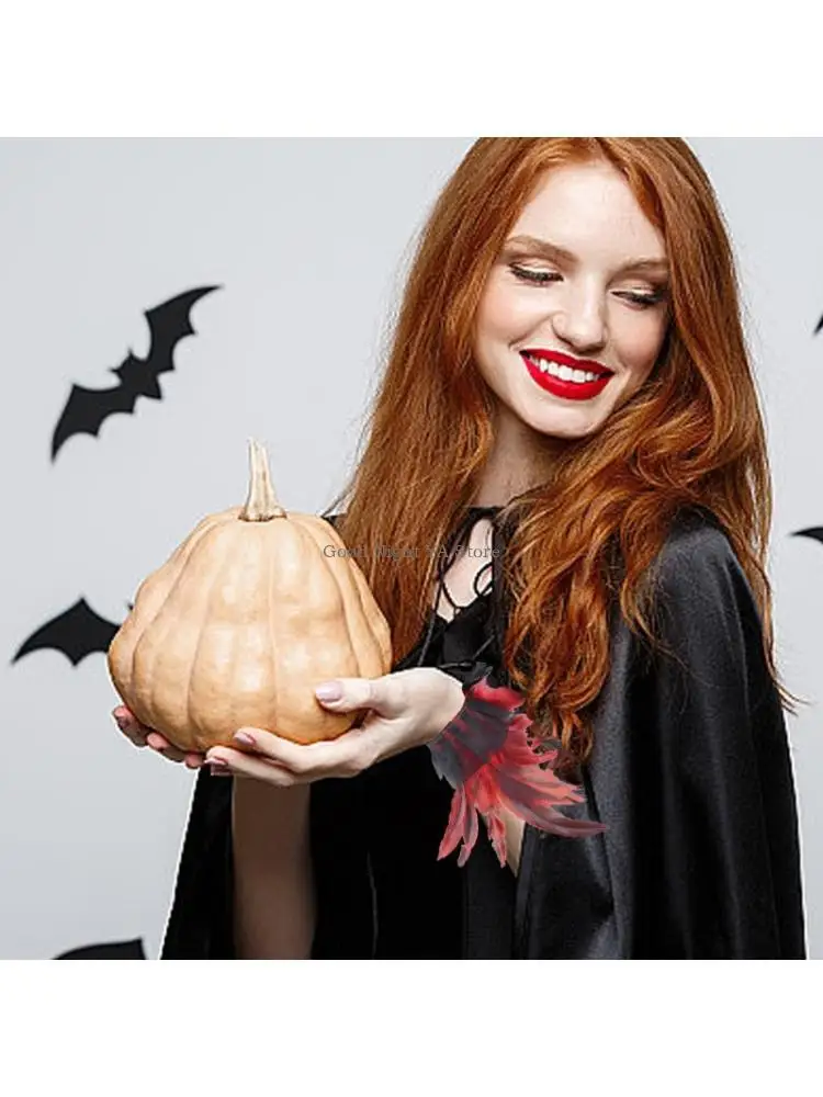 algemas-pulso-penas-halloween-mangas-leves-para-festas-a-fantasia