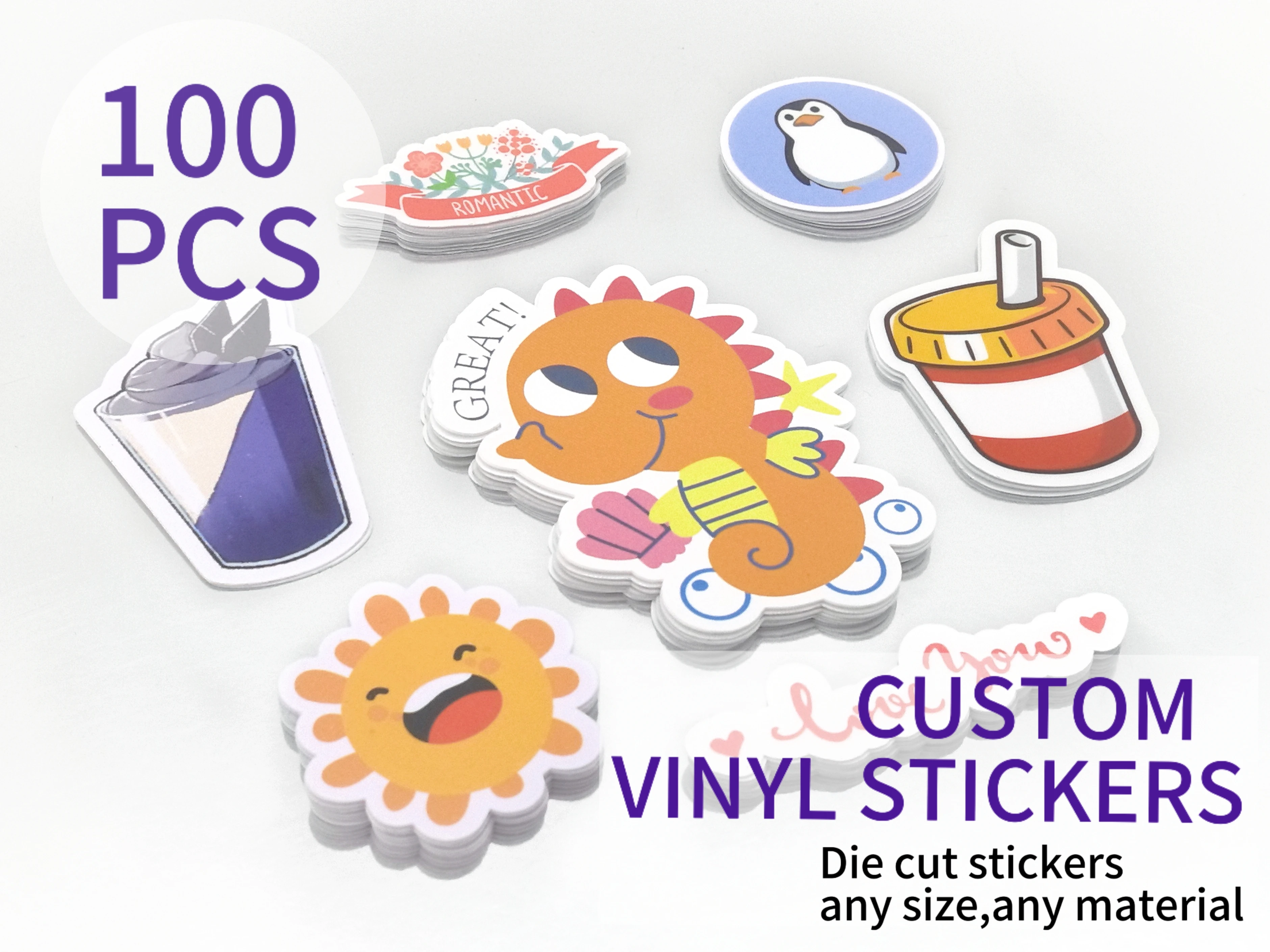 Board Game Logo - 100개 맞춤 스티커 PVC 방수 다이컷