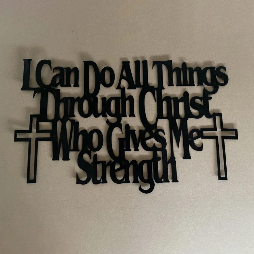 Christian Bible Verse Metal Wall Art Product Description 5