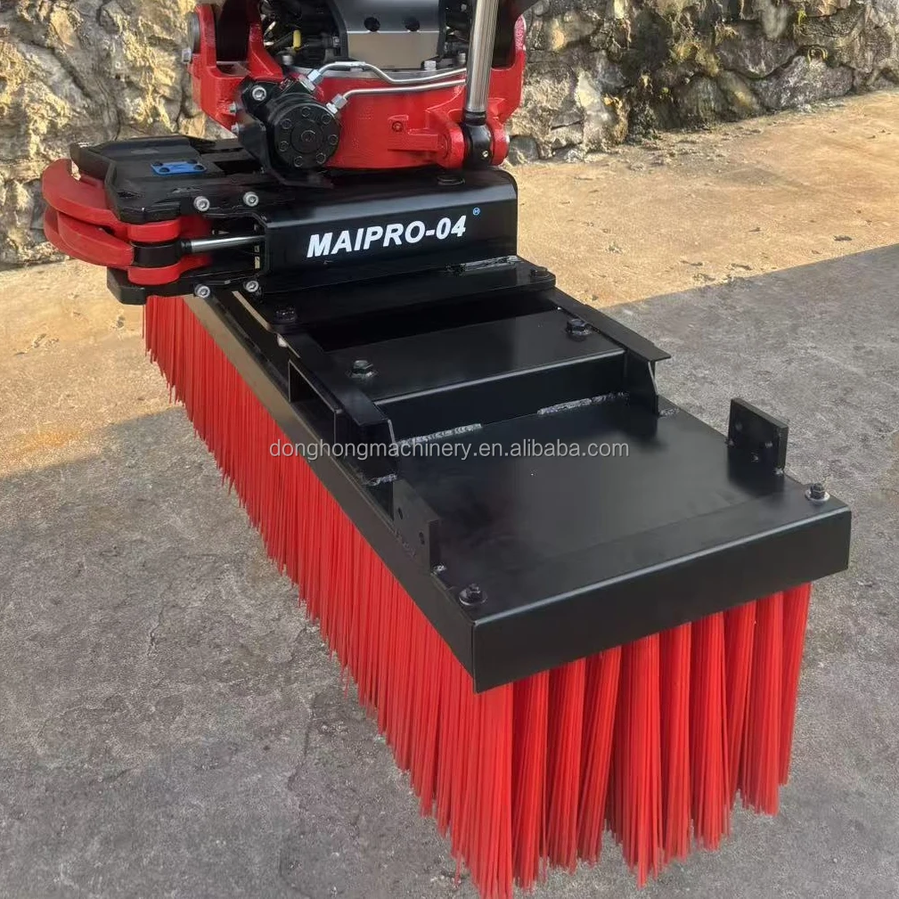 Universal Excavator Snow Brush Heavy  Digger Broom for Efficient Snow 5-9 Ton Excavator
