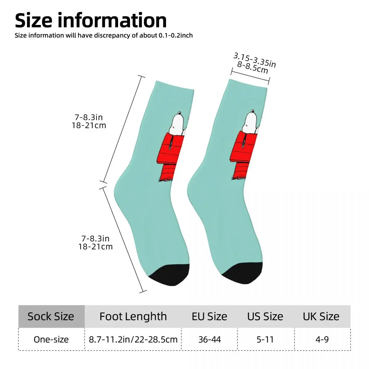 Snoopile-Chaussettes coordonnantes imprimées pour couple, bas d'hiver, chaussettes confortables Kawaii, chaussettes de course