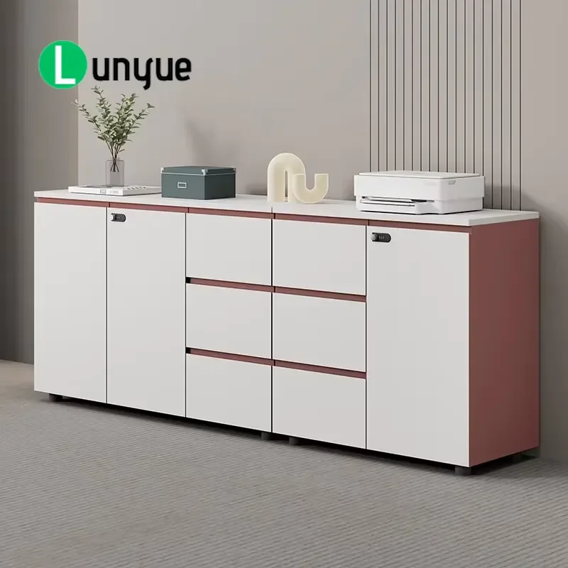 Modern File Cabinet Bulk Administrative Office Furniture Set Storage Cabinet for Home Office Workspace Durable Metal Wood