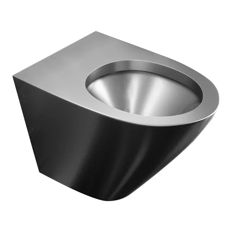 Hot Sales 304 Stainless Steel Wall Mounted Toilet And Cracking Hidden Water Tank Suspended Toilet