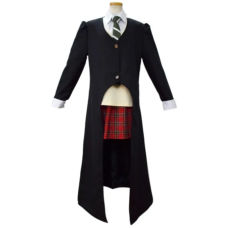 Anime Soul Eater Maka Albarn Cosplay Costume For Women Girl Skirt Set Trench Uniform Halloween Carnival Party Costume