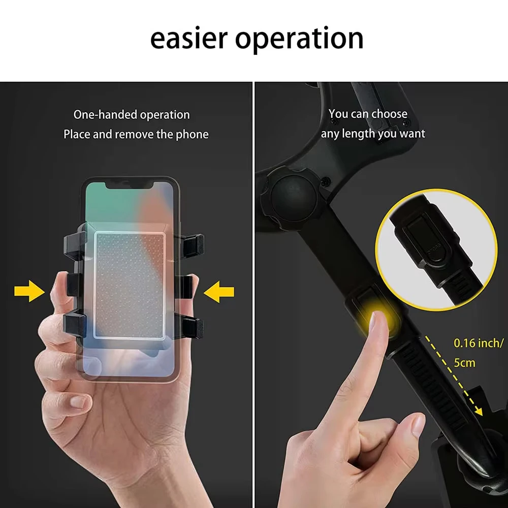 Multifunctional Car Rearview Mirror Phone Holder for Car 360° Retractable Phone Mount GPS Holder Universal Auto Phone Holder view 4