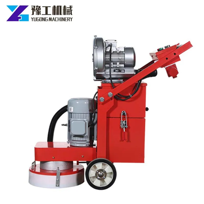 YG 3KW Power Hand-push Electric Floor Machine 380mm Concrete Ground Grinding with Dust Collector Power Is 0.75kw