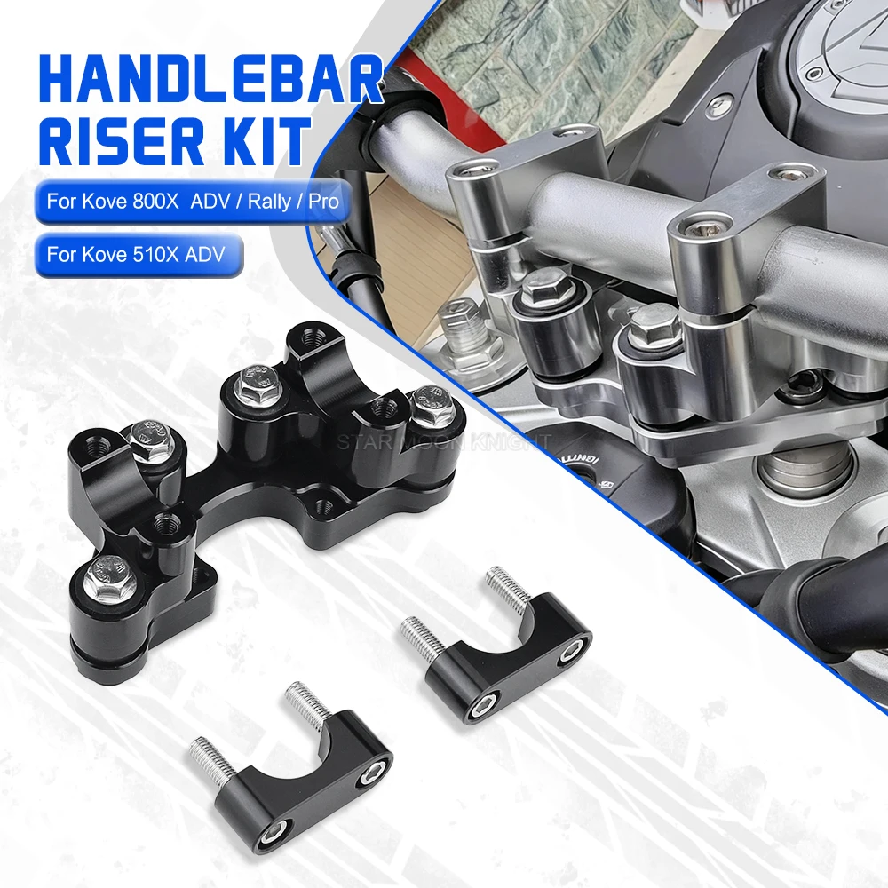 Pour Kove 800X Adventure 510X ADV 800X Rally Pro guidon stabilisateur de choc amortisseur surélevé déplacer arrière guidon Riser pince