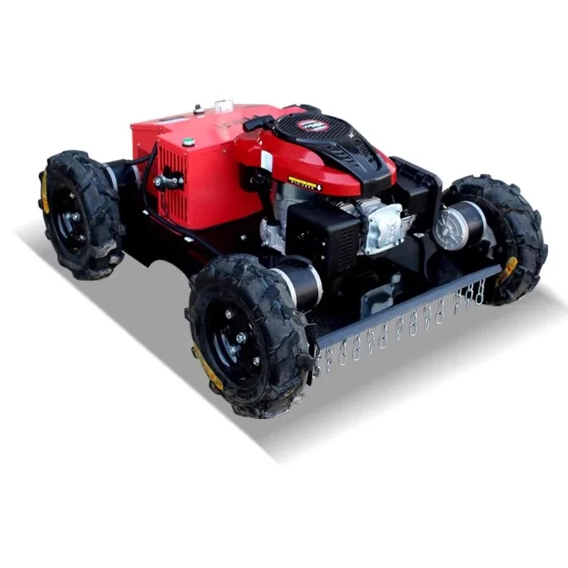 

550mm Crawler Remote Control Lawn Mower With Snow Shovel Multifunctional Mini Grass Blade Robot Mower Grass Cutting Machine