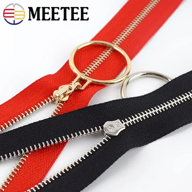 5Pcs Sewing Metal Zipper for Bag 3# 15-30cm Close-End Zips Closure Purse Decorative Zippers Repair DIY Garments Accessories