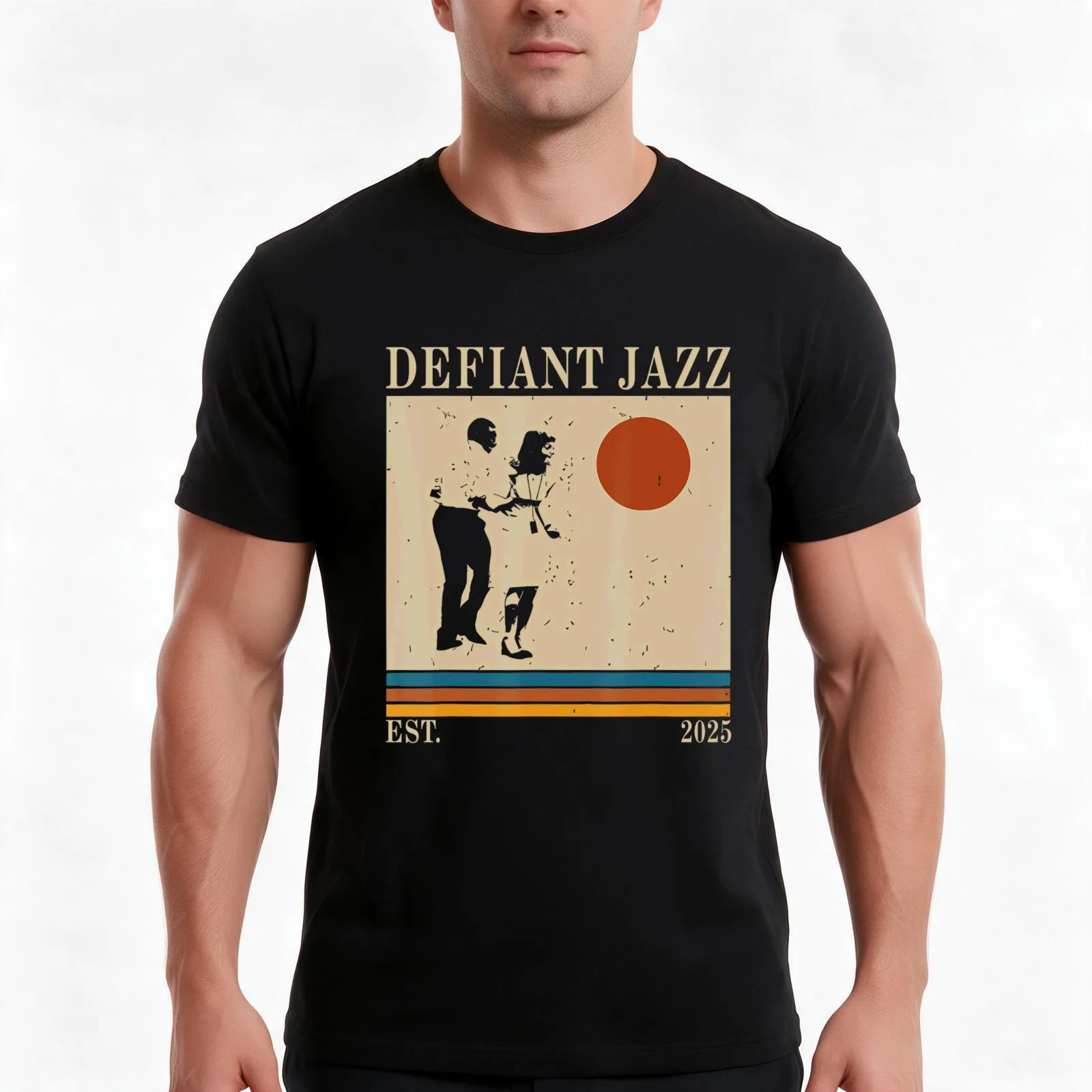 Defiant Jazz Retro 90s For Sci-Fi Fan, Funny TV Show Gift T-Shirt, Summer Casual Cotton Tee, Oversized Streetwear Tops