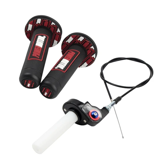 Imagen 2 del producto Empuñaduras de ajuste de acelerador de giro rápido para motocicleta, empuñaduras de 22mm, Cable de acelerador para Honda, Yamaha, Kawasaki, Suzuki, KTM, ATV, Motocross