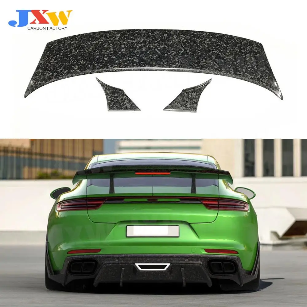 

Dry Carbon Fiber/Forged Carbon Boot Racing Spoiler Rear Spoiler Tail Trunk Wings For Porsche Panamera 971 2017-2019