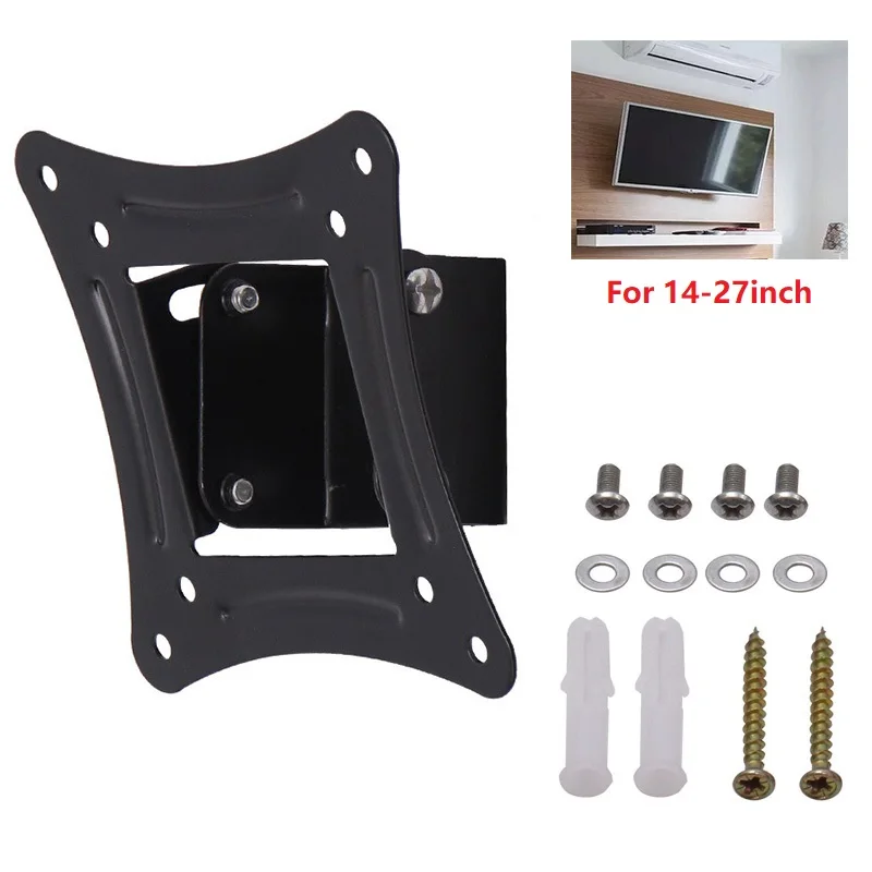 Suporte de Parede Universal para TV de 14-27 Polegadas, Suporte Ajustável para Monitores LCD e Monitores de Computador DSJZJ01