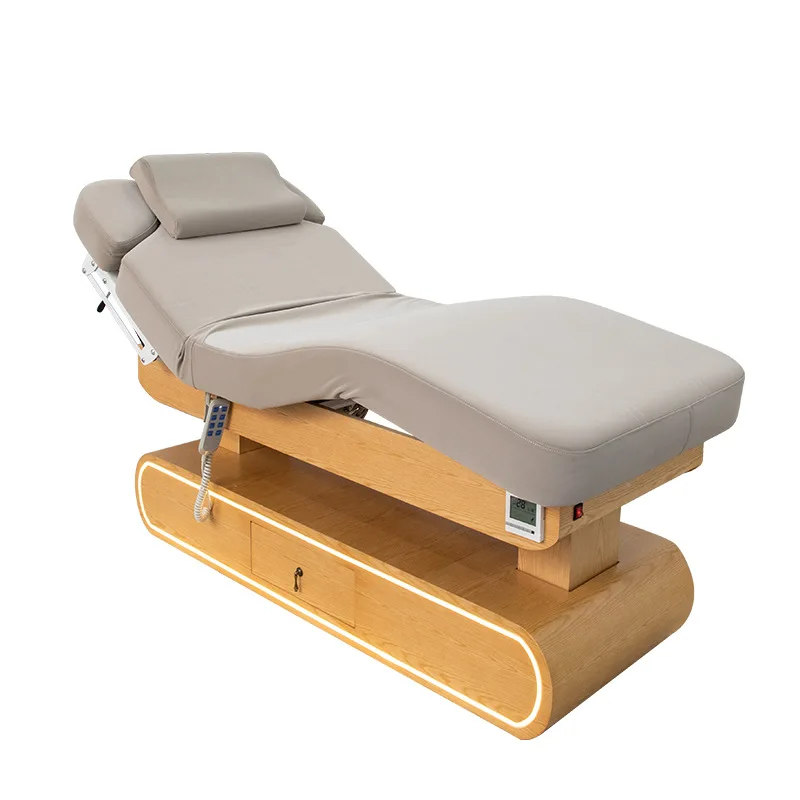 Lifting beauty bed tattoo embroidery eyelash massage physiotherapy massage bed 4 motor adjustment lead hole