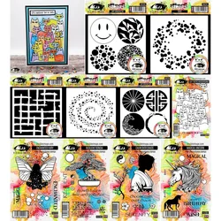 New Arrival 2024 Smiling face Stamps & Stencil Scrapbook Diary Decoration Embossing Template DIY Greeting Card Handmade