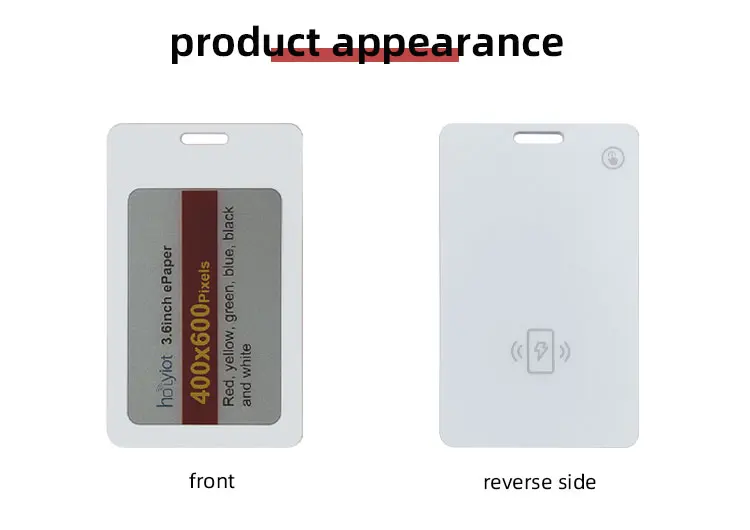 Holyiot 6-Farben-ESL Elektronisches Preisschild-Display 180 ° Betrachtungswinkel E-Ink-Bildschirm unterstützt Qi-Ladung Bluetooth Low Power E-Paper – Detail 5