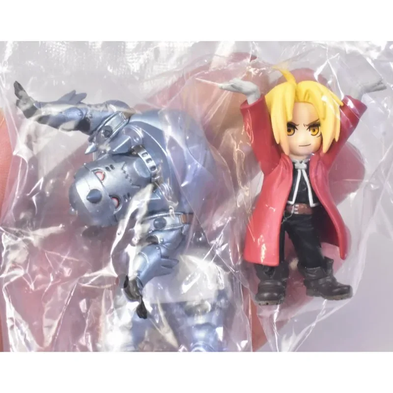 Japanese Genuine Gacha Scale Model Fullmetal Alchemist Character Pen Holder Alphonse Edward Roy Action Figure Toys