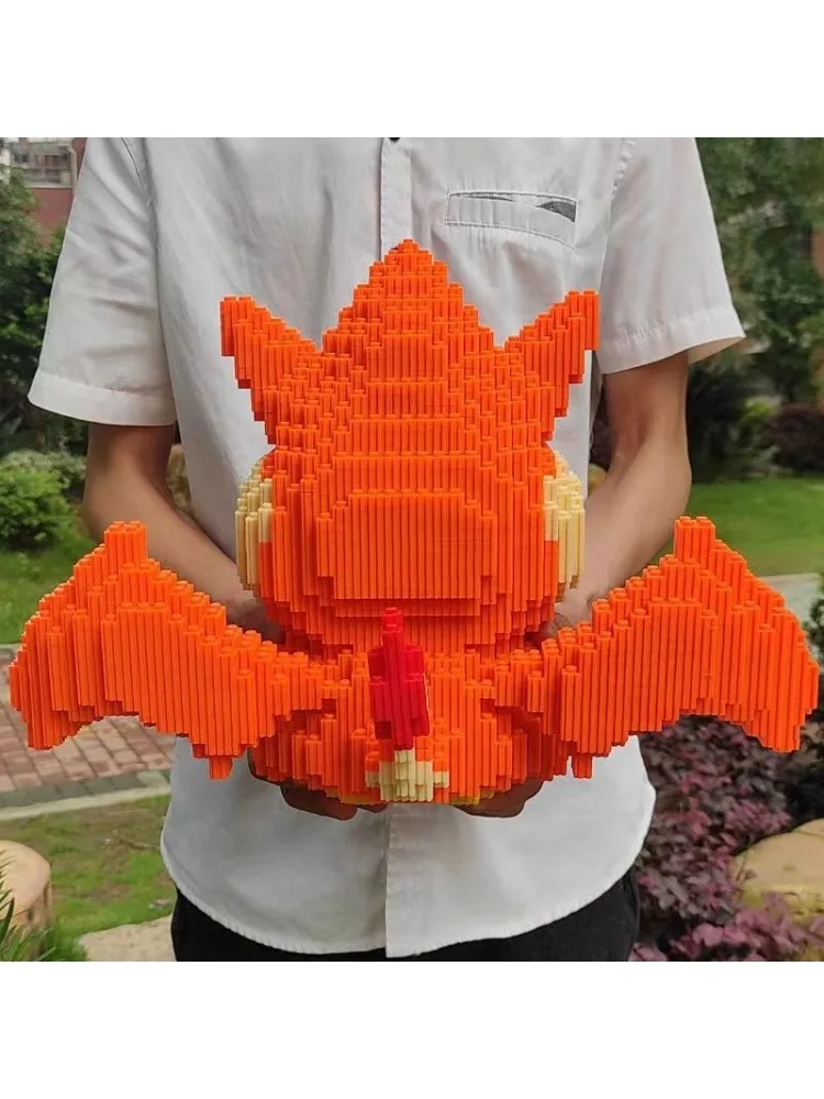 

Spitfire Dragon Pikachu Warrior Super Large Small Particle Building Blocks Assembled Ornament Toy Birthday Gift