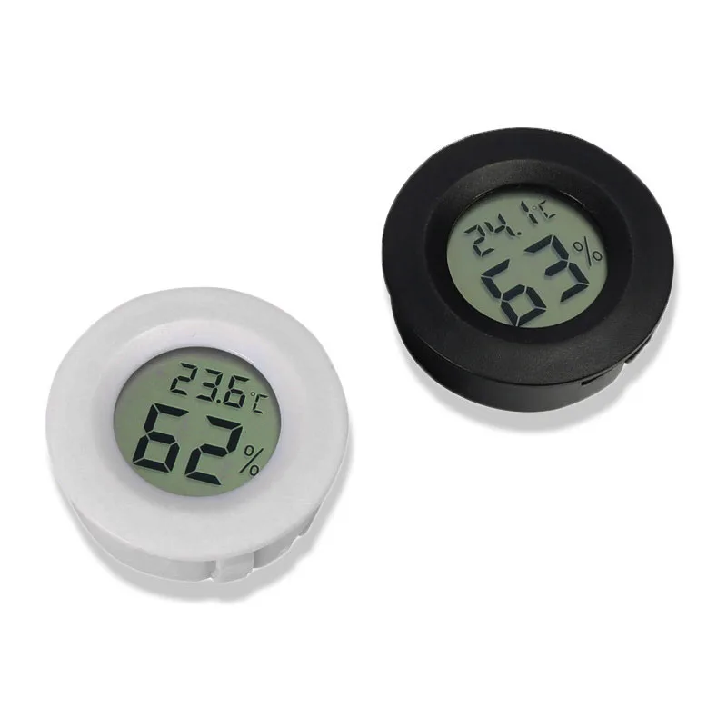 Cigar accessories 45mm Round Digital LCD Humidity Hygrometer Gauge Suitable for Humidors,Cigar Tubes