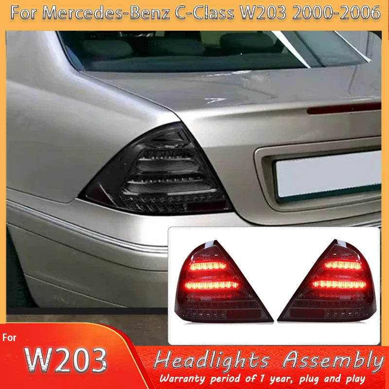 Car Accessories for Mercedes W203 Taillight 2000-2006 Mercedes Benz C180 Tail Light C200 DRL Fog Brake Turn Signal Reversing