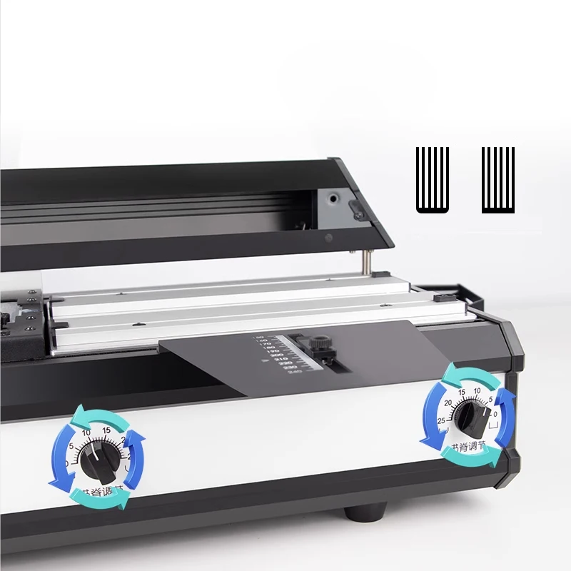 Desktop Electric Binding Machine Bid Contract File Accounting Voucher Automatic Hot Melt Glue Binding Office A4 Book Grap