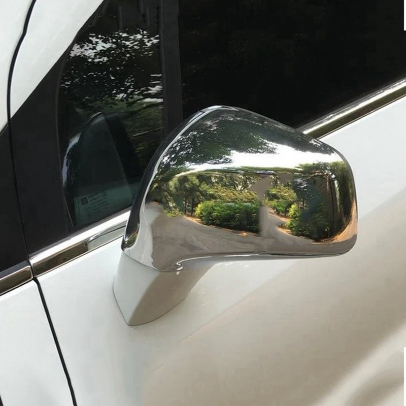 Chrome Rear View Side Door Mirror Cover Trim Cap Molding Overlay For Buick Encore Opel Vauxhall Mokka 2013-2018