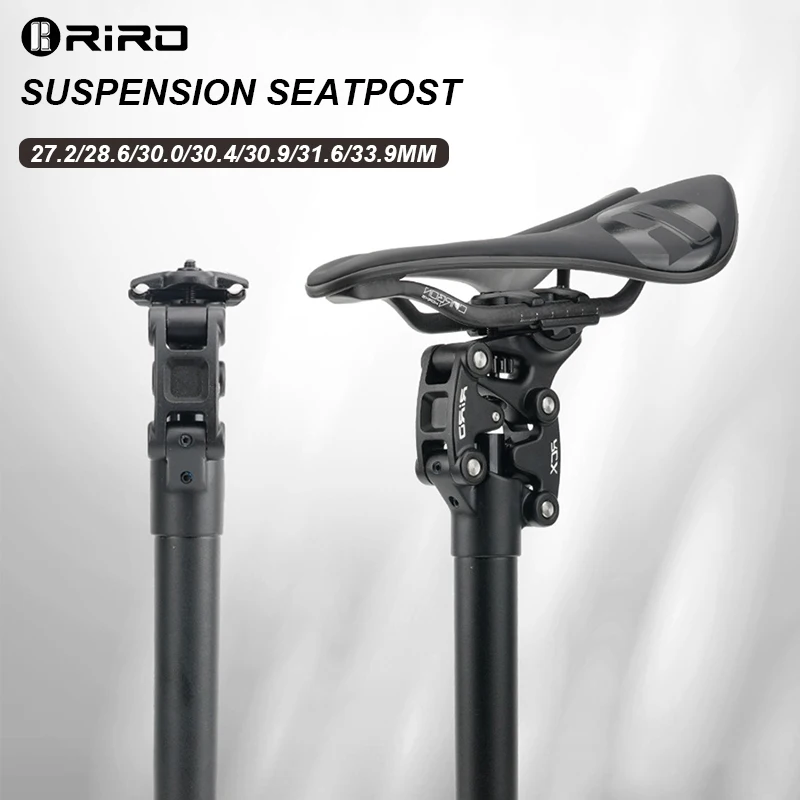 

RIRO Bike Suspension Seatpost Shock Absorber MTB Bicycle Saddle Tube 50MM Travel 350mm Ultralight Mountain Road Cycle Seat Tubes