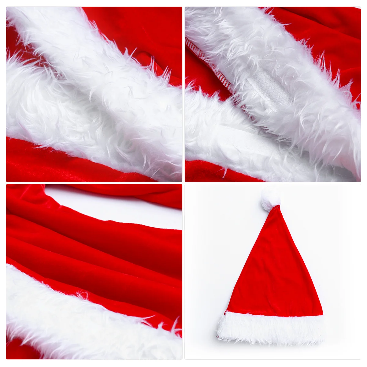 3 stks Vrouwen Kerst Kostuum Set Kerstman Jurk Hoed Riem Xmas Party Fancy Outfit Vakantie Cosplay Mevrouw Claus Kostuums