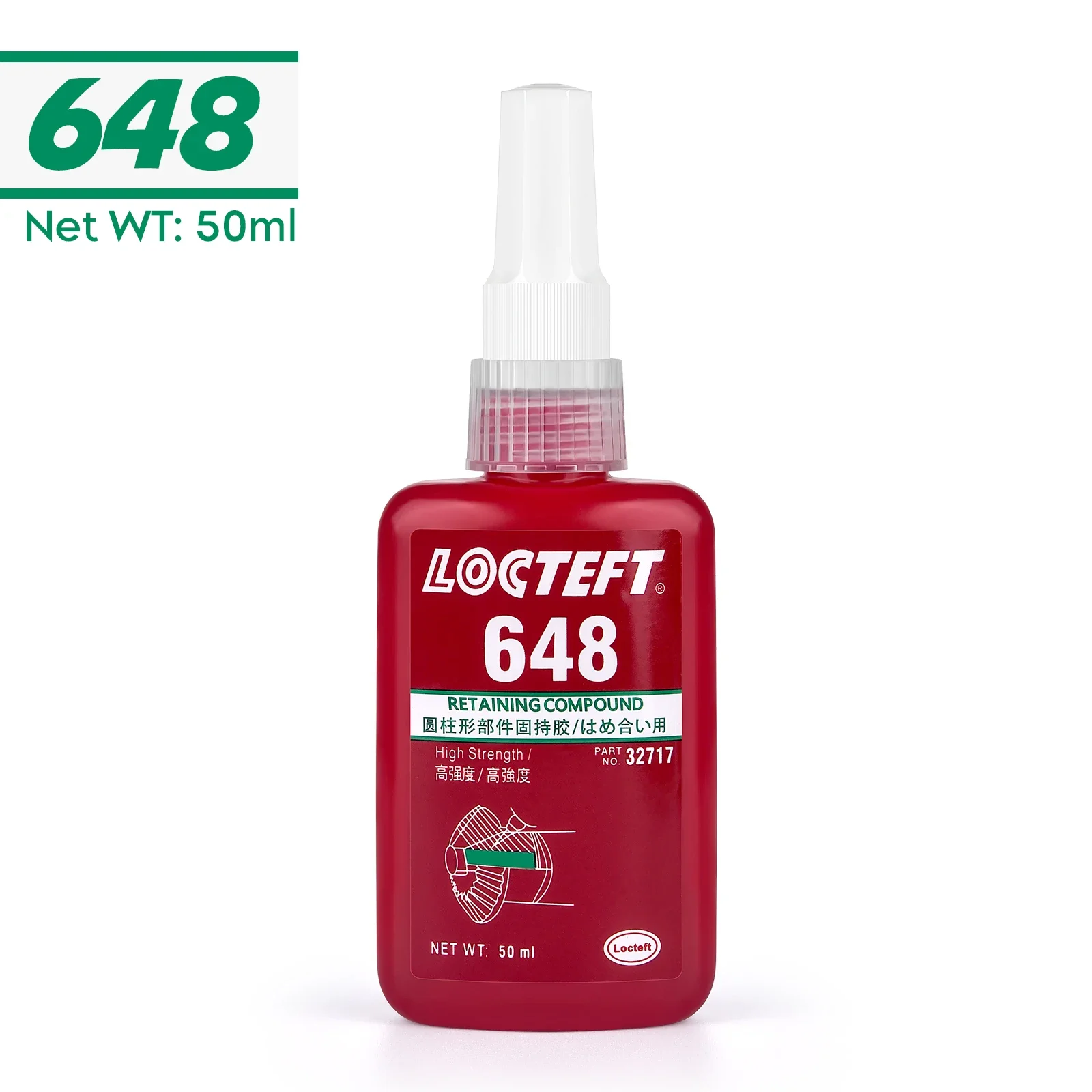 50 ml Schraubensicherung, Schraubenkleber, anaerober Schraubensicherung, Schraubenkleber, Anti-Lose-Gewindesicherungsmittel, anaerober Klebstoff, Dichtungsmasse