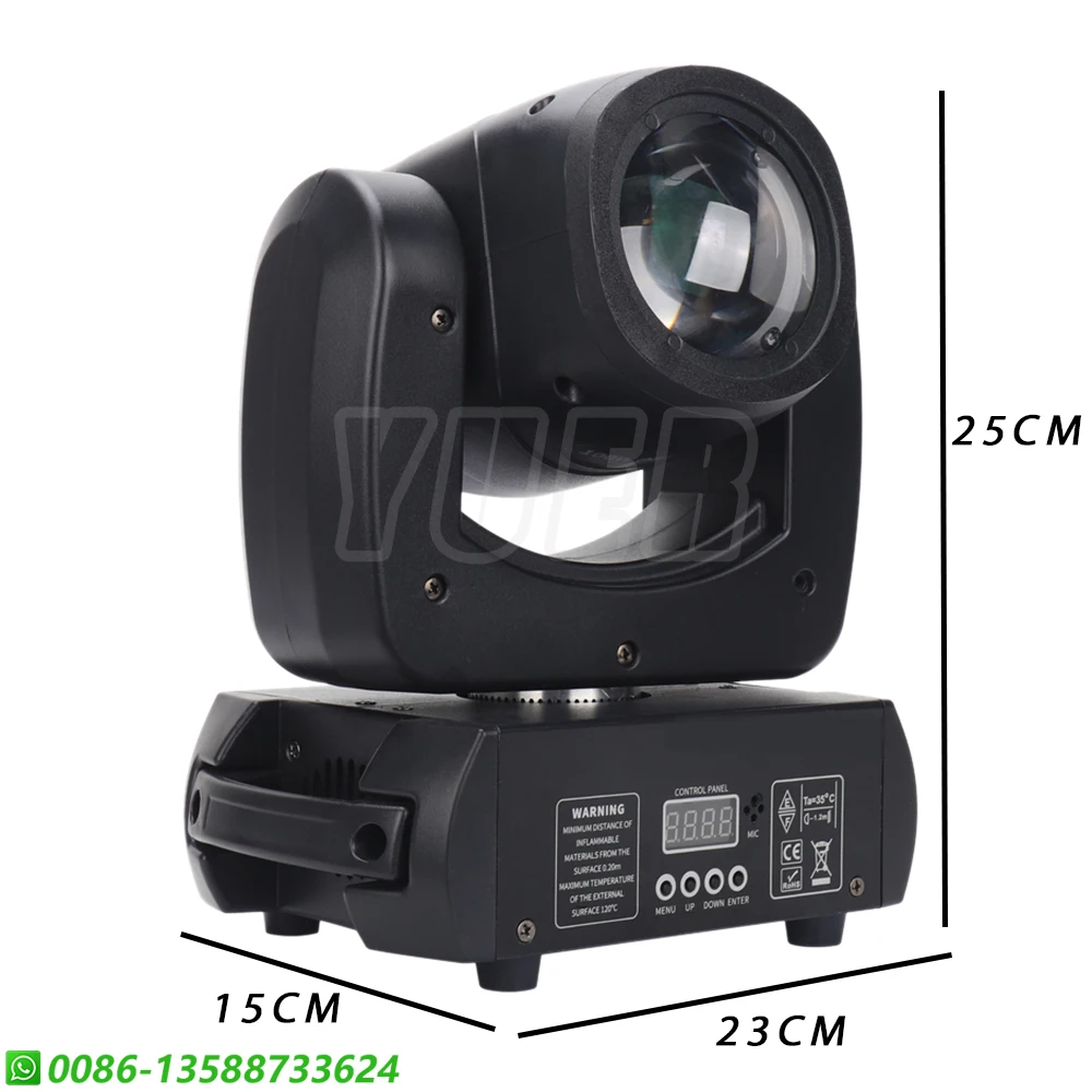 Imagem -04 - Led Moving Head Stage Light Effect Ponto de Feixe 18 Prisma Dmx512 Clube Ktv Disco dj Iluminação do Partido Natal Casamento Pcs 100w