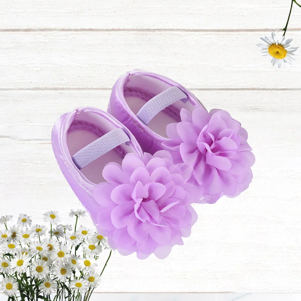 

1 пара стильной обуви для маленьких девочек, обувь из дышащей хлопчатобумажной ткани, противоскользящая подошва для использования в помещении и на открытом воздухе, размер 11 для малышей