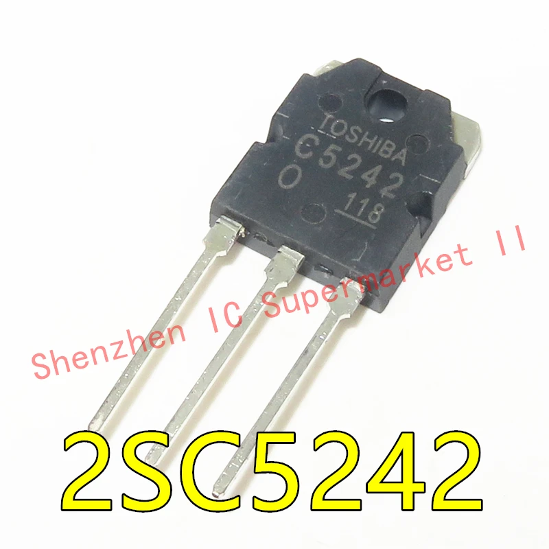 New&original 2SC5242 C5242 NPN TRIPLE DIFFUSED(FOR POWER AMPLIFIER APLLICATIONS)